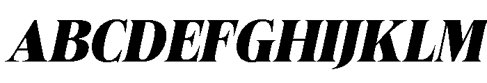 Felgiora Black Italic Font UPPERCASE