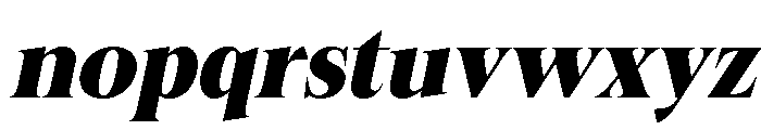 Felgiora Black Italic Font LOWERCASE
