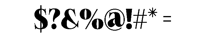 Felgiora Black Semi Condensed Font OTHER CHARS