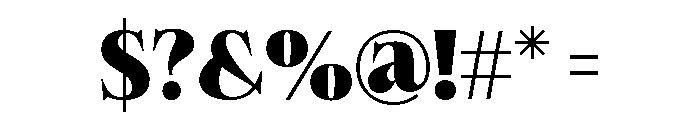 Felgiora Black Font OTHER CHARS