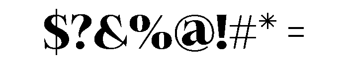 Felgiora Bold Expanded Font OTHER CHARS