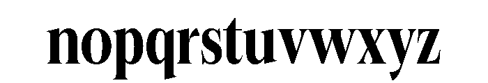 Felgiora Bold Extra Condensed Font LOWERCASE