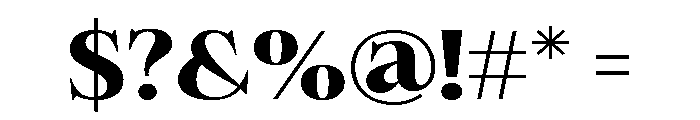Felgiora Bold Extra Expanded Font OTHER CHARS