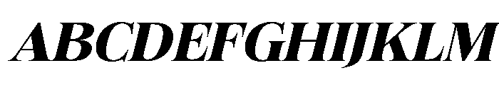 Felgiora Bold Ita ExtExp Font UPPERCASE