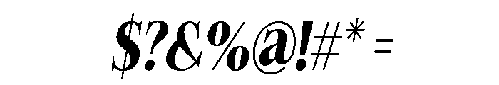 Felgiora Bold Ita ExtraCond Font OTHER CHARS
