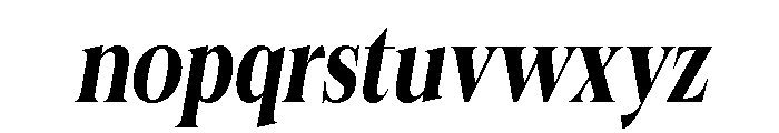 Felgiora Bold Ita ExtraCond Font LOWERCASE