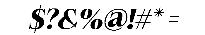 Felgiora Bold Ita SemExp Font OTHER CHARS