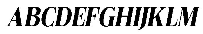 Felgiora Bold Italic Condensed Font UPPERCASE