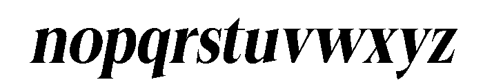 Felgiora Bold Italic Condensed Font LOWERCASE