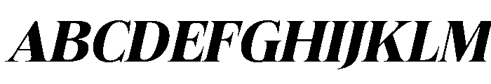 Felgiora Bold Italic Expanded Font UPPERCASE
