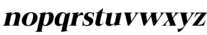 Felgiora Bold Italic Expanded Font LOWERCASE