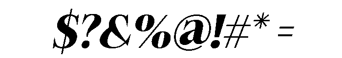 Felgiora Bold Italic Font OTHER CHARS