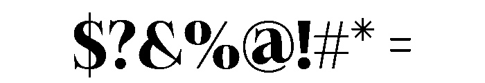 Felgiora Bold Font OTHER CHARS