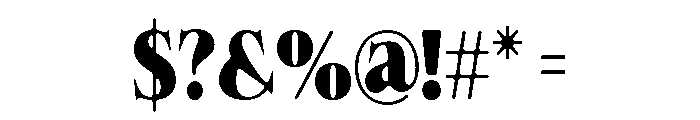 Felgiora Soft Black Condensed Font OTHER CHARS