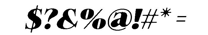 Felgiora Soft Black Exp Ita Font OTHER CHARS