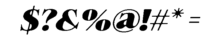 Felgiora Soft Black ExtExp Ita Font OTHER CHARS