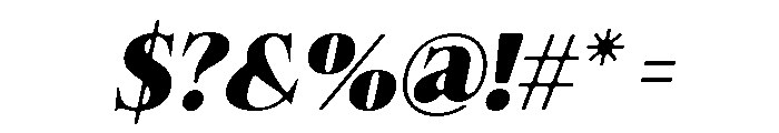 Felgiora Soft Black Italic Font OTHER CHARS