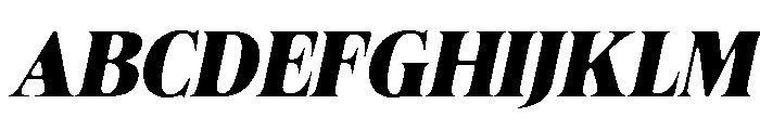 Felgiora Soft Black Italic Font UPPERCASE