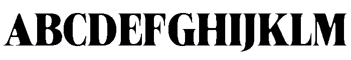 Felgiora Soft Black SemCond Font UPPERCASE