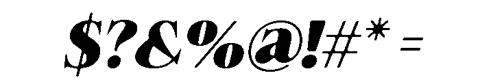 Felgiora Soft Black SemExp Ita Font OTHER CHARS