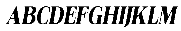 Felgiora Soft Bold Cond Ita Font UPPERCASE