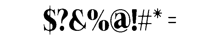 Felgiora Soft Bold Condensed Font OTHER CHARS