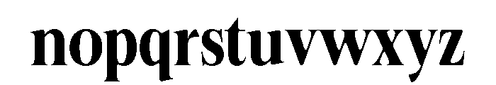 Felgiora Soft Bold Condensed Font LOWERCASE