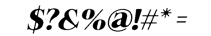 Felgiora Soft Bold Exp Ita Font OTHER CHARS