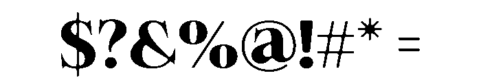 Felgiora Soft Bold Expanded Font OTHER CHARS
