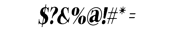 Felgiora Soft Bold ExtCond Ita Font OTHER CHARS