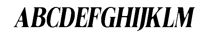 Felgiora Soft Bold ExtCond Ita Font UPPERCASE