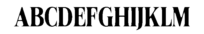 Felgiora Soft Bold ExtCond Font UPPERCASE