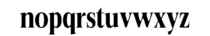 Felgiora Soft Bold ExtCond Font LOWERCASE