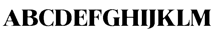 Felgiora Soft Bold ExtExp Font UPPERCASE