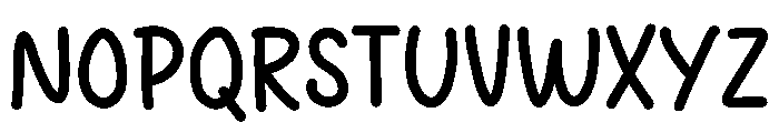 Feminine Handwriting Font UPPERCASE