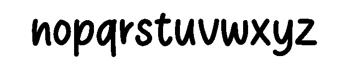 Feminine Handwriting Font LOWERCASE