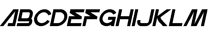 Fenoment Italic Font UPPERCASE
