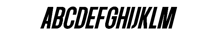 Fenra Patson Italic Font UPPERCASE