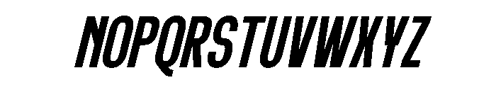 Fenra Patson Italic Font UPPERCASE