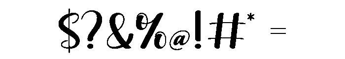 Fenshita Font OTHER CHARS