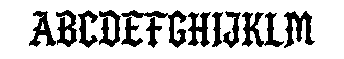 Feralink Font UPPERCASE