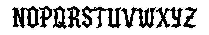 Feralink Font UPPERCASE