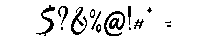 Ferdan Ligate Font OTHER CHARS