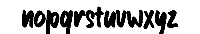 Fergie Font LOWERCASE