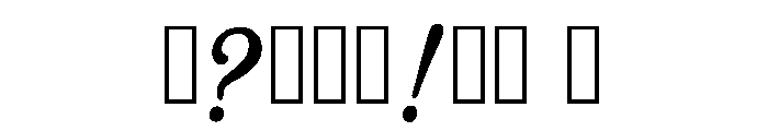 Fernando Regular Font OTHER CHARS