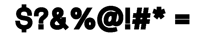 Ferocious Black Font OTHER CHARS