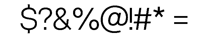 Ferocious Light Font OTHER CHARS