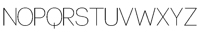 Ferocious Thin Font UPPERCASE
