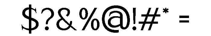 Feronia Regular Font OTHER CHARS