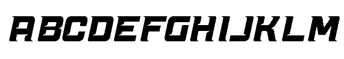Fesibel Italic Font UPPERCASE